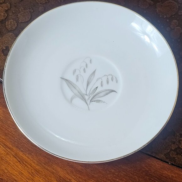 Kaysons Fine China Golden Rhapsody Tea Cup Saucer Set Vintage 1961 Floral Design - Picture 3 of 10